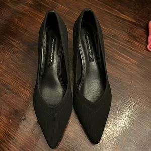 French connection brand new black heel 1 inch heel shoes size 8 women’s